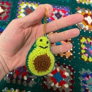 Handmade Avocado Keychain